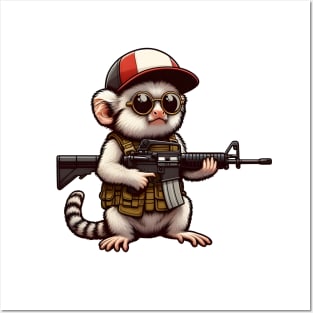 Tactical Marmoset Monkey Posters and Art